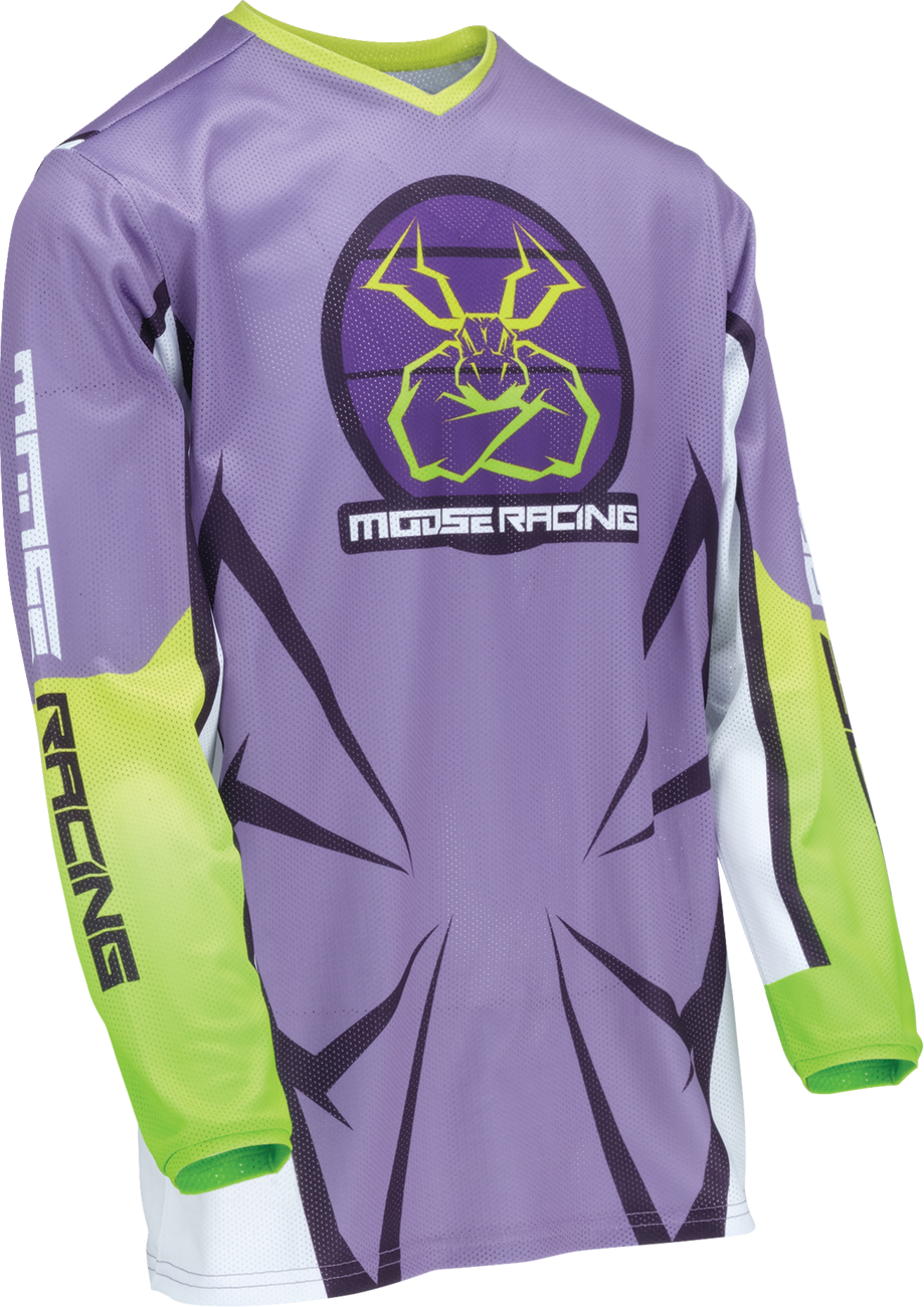 MOOSE OFFROAD Youth Agroid Mesh Jersey - Purple/White - XL 2912-2478