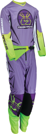MOOSE OFFROAD Youth Agroid Mesh Jersey - Purple/White - XL 2912-2478