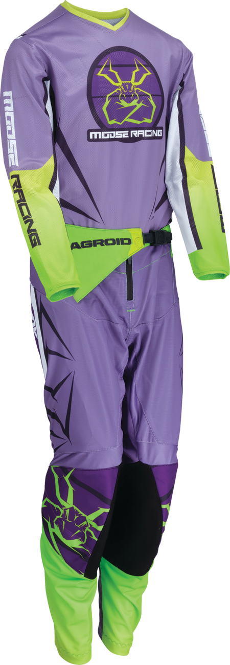 MOOSE OFFROAD Youth Agroid Mesh Jersey - Purple/White - XL 2912-2478