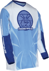 MOOSE OFFROAD Youth Agroid Mesh Jersey - Blue/White - Medium 2912-2482