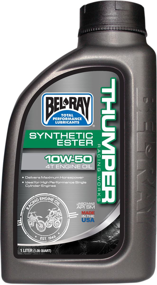 BEL-RAY Thumper Synthetic Oil 10W-50 for Offroad Motorcycles and ATVs - Part 99550-B1LW