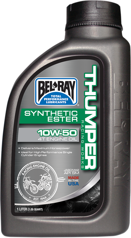 BEL-RAY Thumper Synthetic Oil 10W-50 for Offroad Motorcycles and ATVs - Part 99550-B1LW