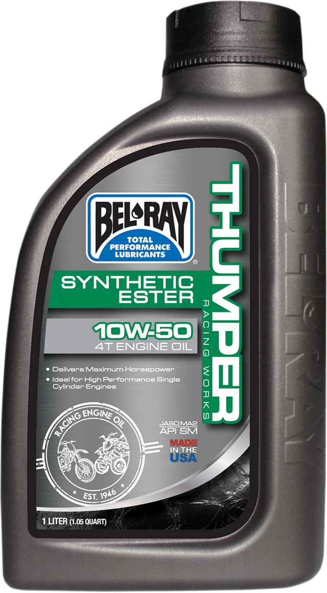 BEL-RAY Thumper Synthetic Oil 10W-50 for Offroad Motorcycles and ATVs - Part 99550-B1LW