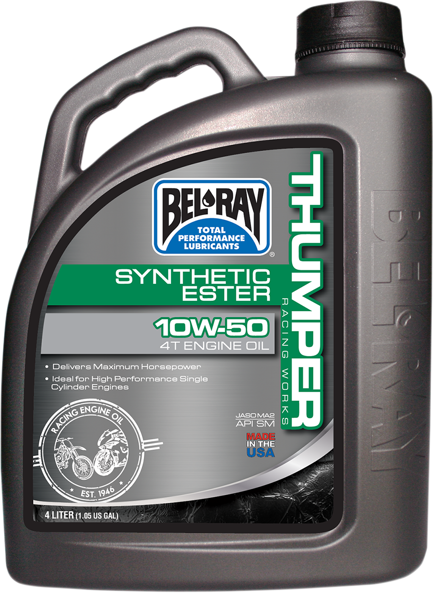 BEL-RAY Thumper Synthetic Oil 10W-50 for Offroad Motorcycles & ATVs - Part #99550-B4LW