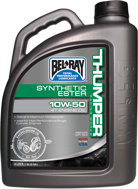 BEL-RAY Thumper Synthetic Oil 10W-50 for Offroad Motorcycles & ATVs - Part #99550-B4LW