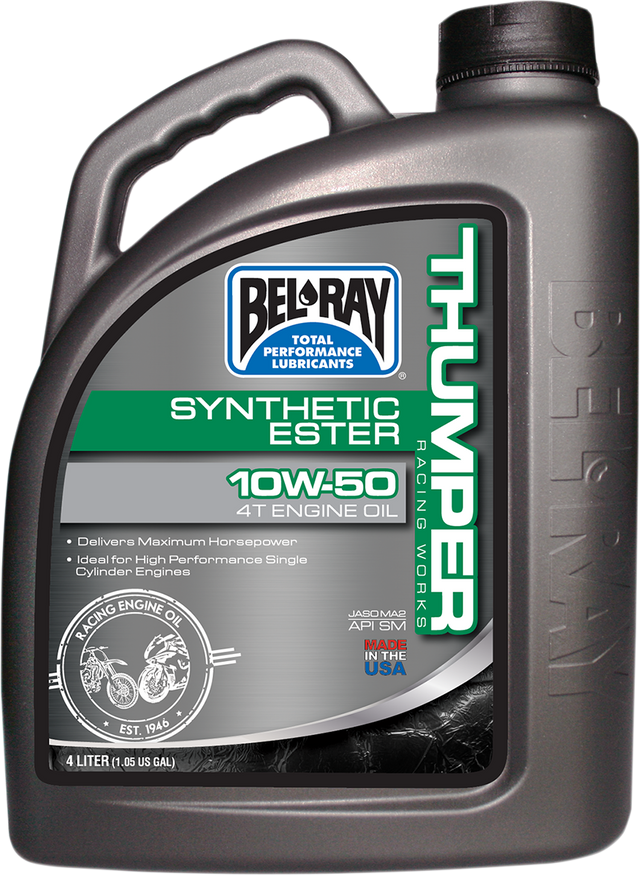 BEL-RAY Thumper Synthetic Oil 10W-50 for Offroad Motorcycles & ATVs - Part #99550-B4LW