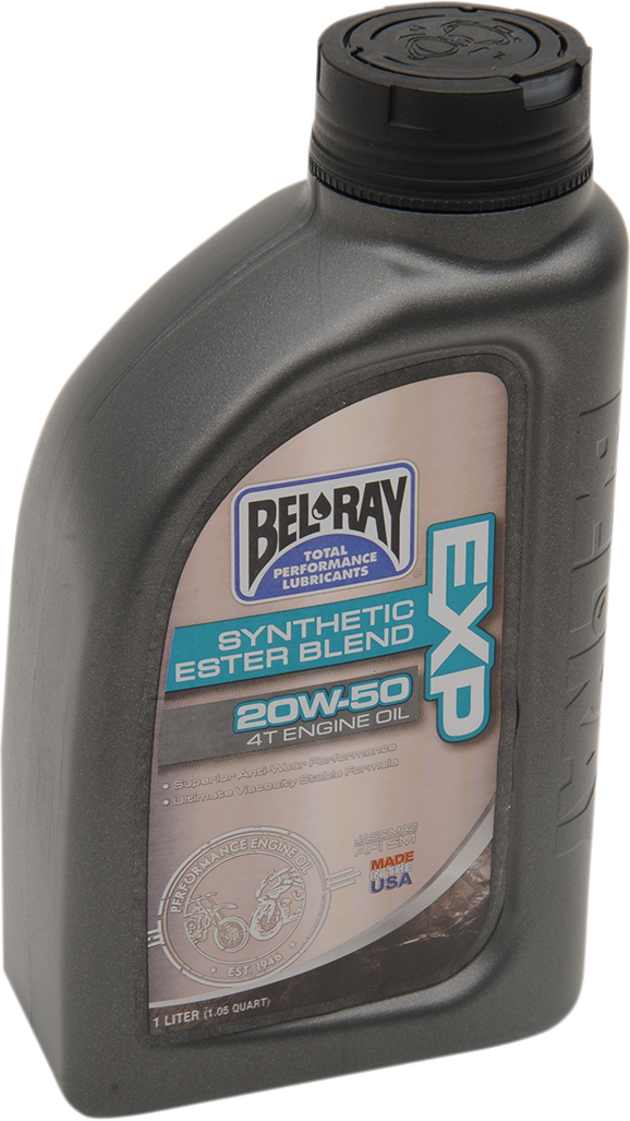 BEL-RAY EXP Synthetic Blend 4T Oil 20W-50 - 1L for Scooters and Off-Road Machines - Part Number 99131-B1LW