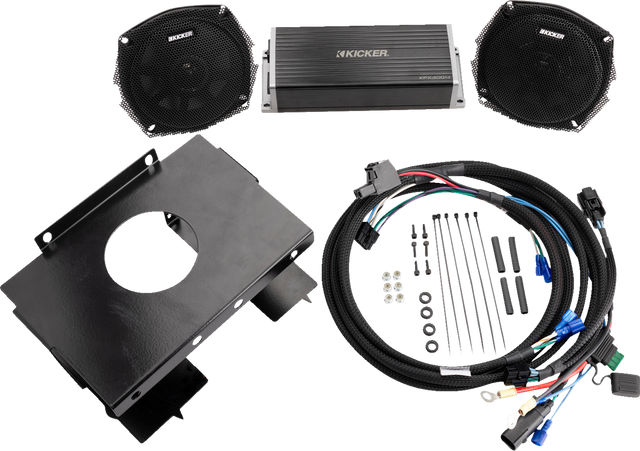 KICKER Street Glide 50HDS962 High-Performance Waterproof Coaxial Speaker and Amplifier Kit for Harley Davidson Street Glide