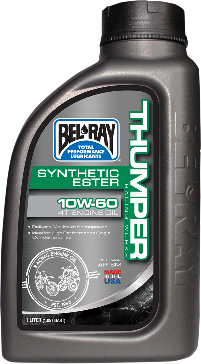 BEL-RAY Thumper Synthetic Oil 10W-60 for Offroad Motorcycles & ATVs - Part No. 99551-B1LW