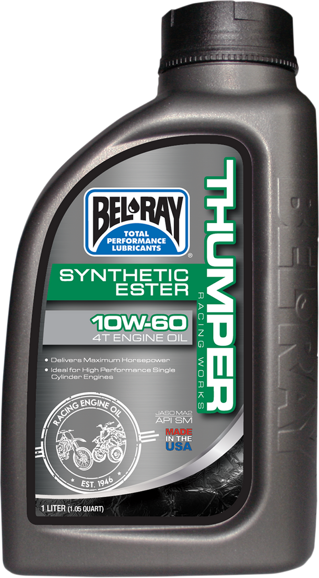 BEL-RAY Thumper Synthetic Oil 10W-60 for Offroad Motorcycles & ATVs - Part No. 99551-B1LW