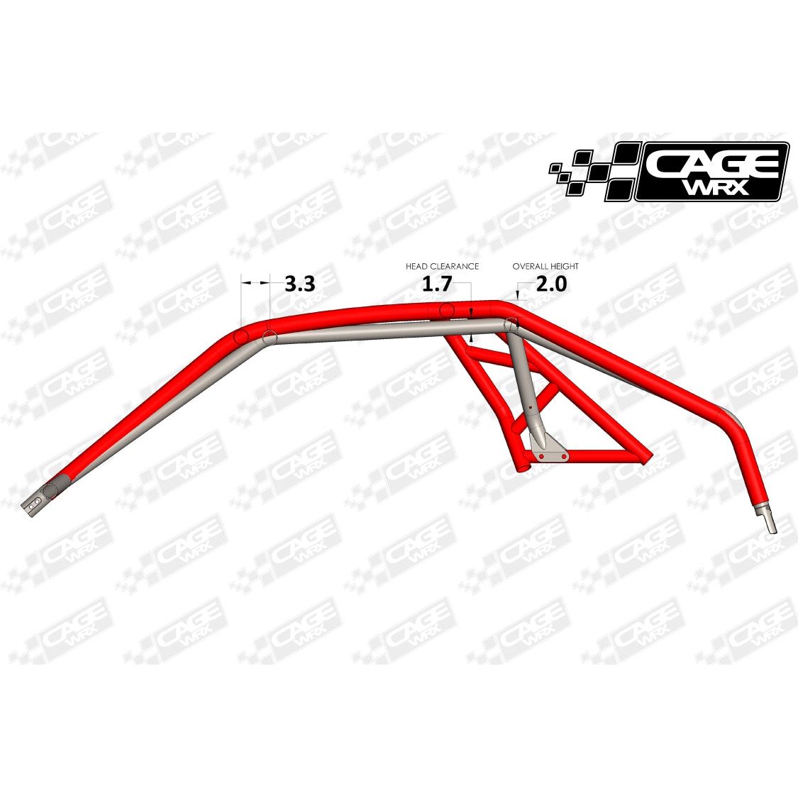 Polaris RZR Pro XP Raw Unassembled Baja Spec Cage Kit | CageWRX