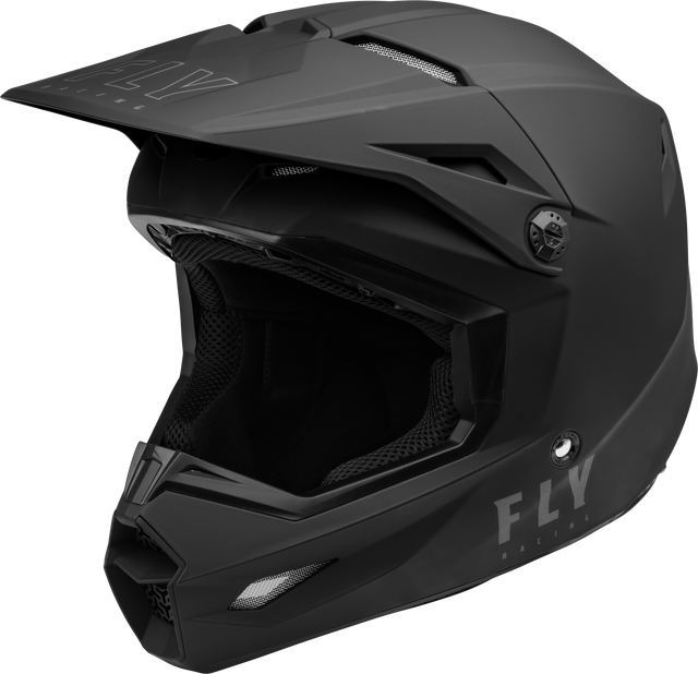 FLY RACING Kinetic Lite Helmet Solid Matte Black for Motorcycle and ATV – XL