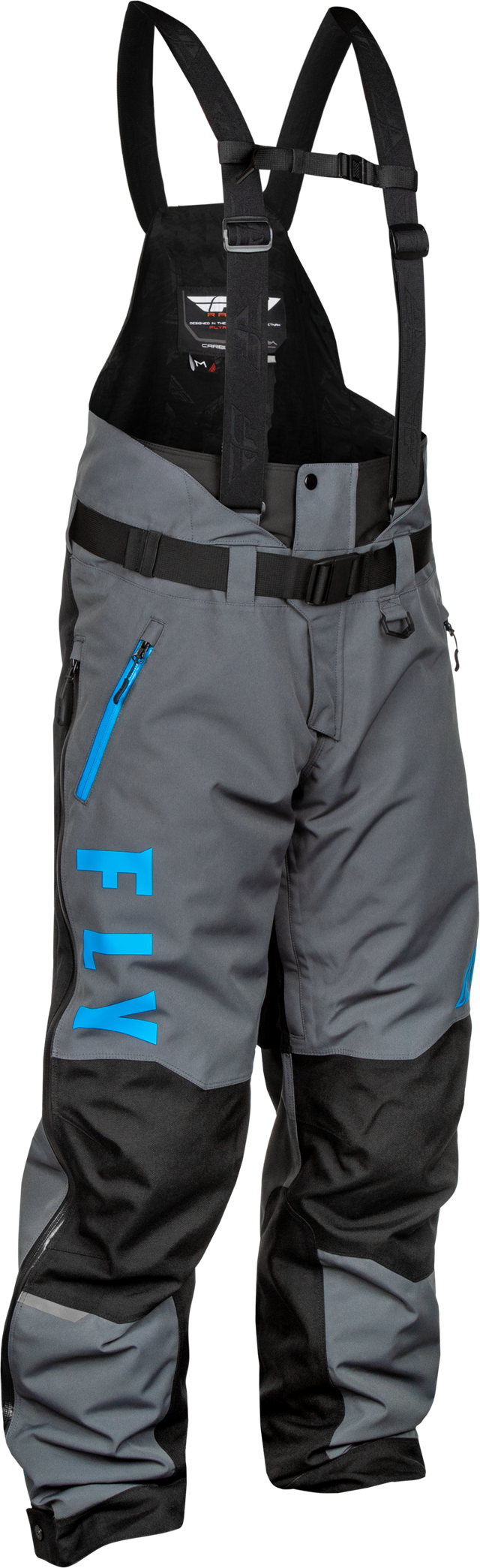 Fly Racing Carbon Bib Grey/Blue XL - Durable Motorcycle Riding Gear for Off-Road & Sport Vehicles