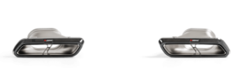 Akrapovic Evolution Tail Pipe Set for 2018 Mercedes Benz E63 W213 – High Gloss Carbon Finish