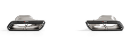 Akrapovic Evolution Tail Pipe Set for 2018 Mercedes Benz E63 W213 – High Gloss Carbon Finish