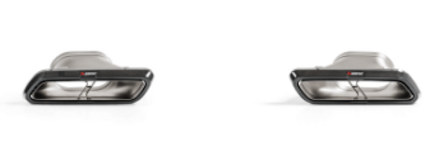 Akrapovic Evolution Tail Pipe Set for 2018 Mercedes Benz E63 W213 – High Gloss Carbon Finish