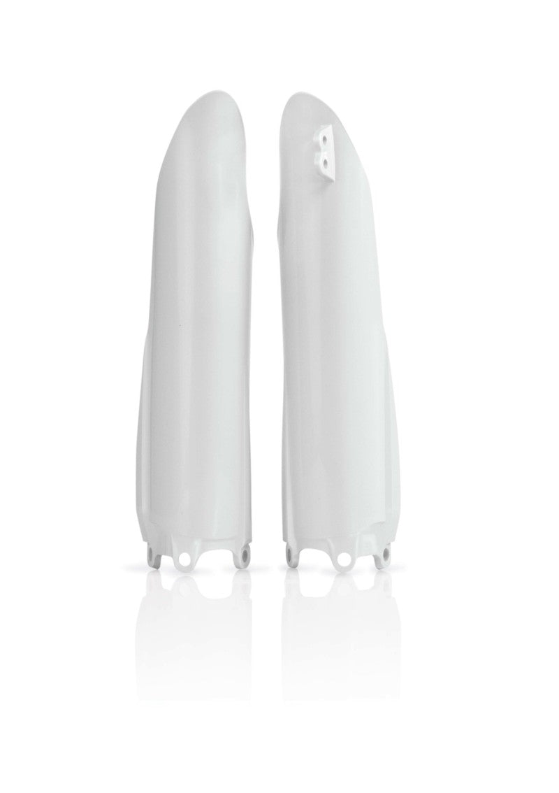 Acerbis Yamaha YZ/YZF Lower Fork Cover Set (2008-2014 YZ, 2008-2009 YZF) - White
