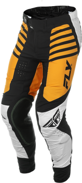 Fly Racing Lite Pants White/Black/Mustard Size 30 – Motocross Riding Gear for Youth and Adults