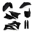 Acerbis Kawasaki KX85/100 Full Plastic Kit - Black | Fits 2014-2021 Models