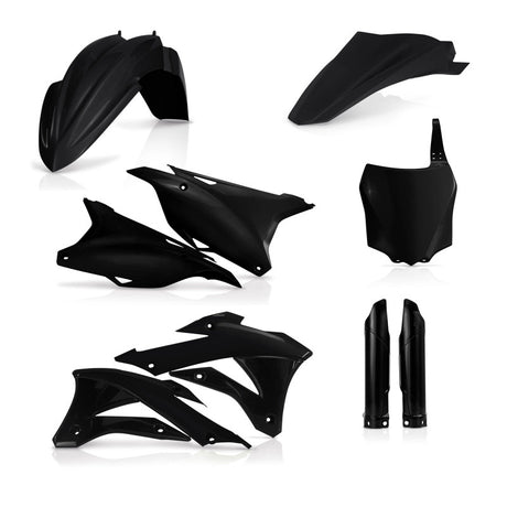 Acerbis Kawasaki KX85/100 Full Plastic Kit - Black | Fits 2014-2021 Models