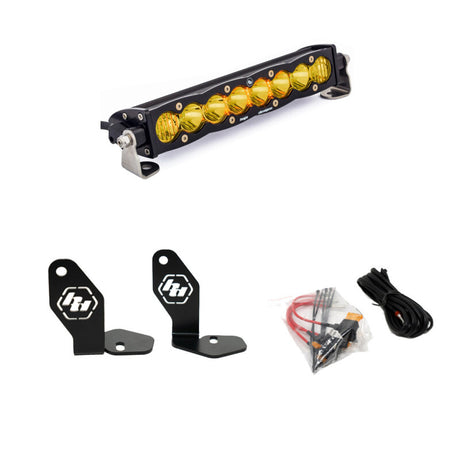 Baja Designs Polaris Pro-R S8 10in Hood Mount Kit - Amber