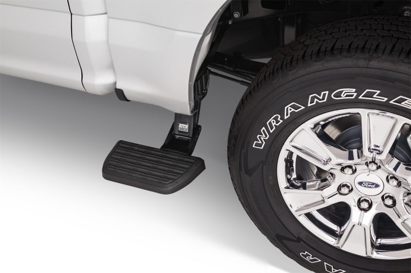 AMP Research BedStep for 2015-2018 Ford F-150 - Retractable Rear Bumper Access Step in Black