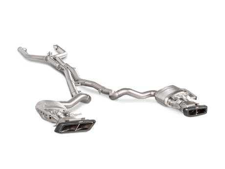 Akrapovic Evolution Line Cat-Back Exhaust System for 2016-2017 Mercedes-Benz C63 AMG Coupe with Titanium and Carbon Tips