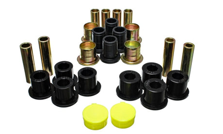 Energy Suspension Control Arm Bushing Set 5.3139G for 2000-2004 Dodge Dakota & 2001-2003 Durango, Front & Rear, Black