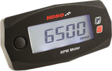 KOSO Mini 4 Tachometer Part BA033040 – Compact RPM Gauge with LCD Screen for Automotive and Marine Vehicles