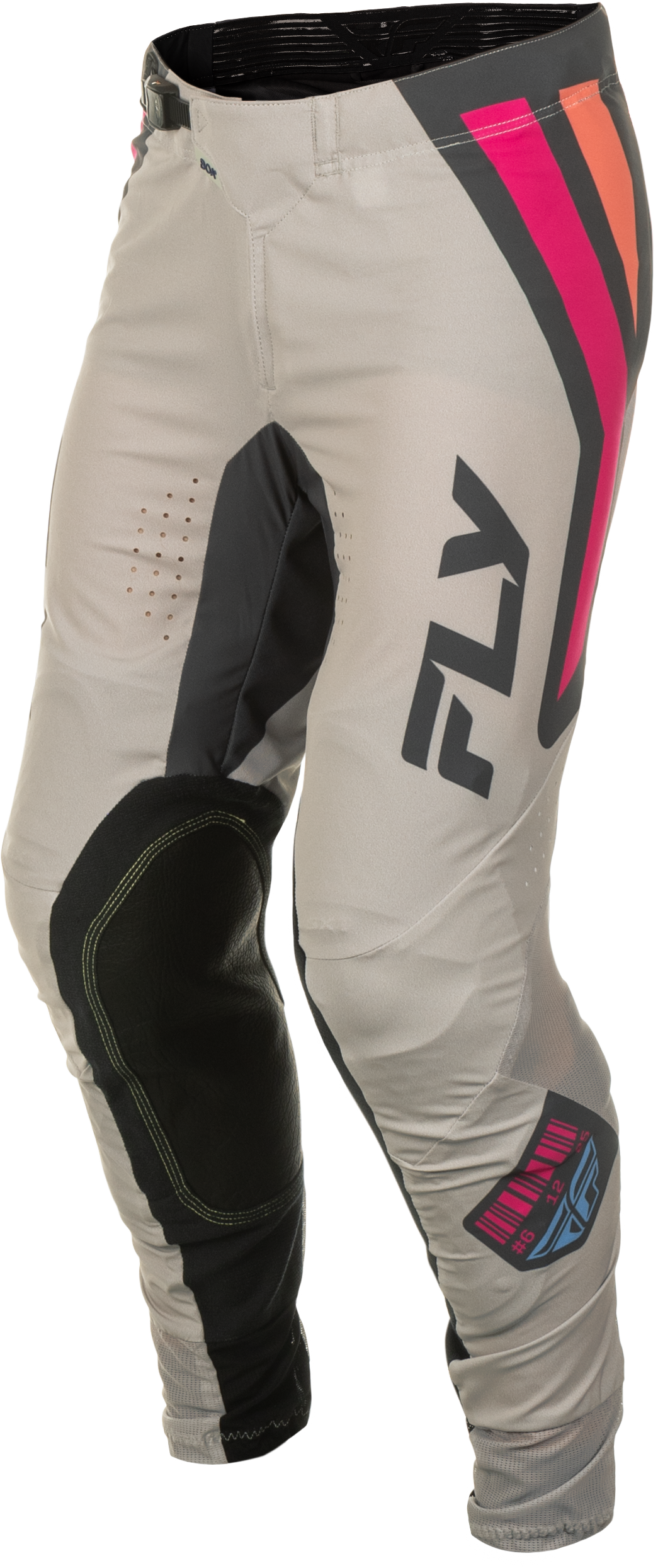 Fly Racing Lite Vice Pants for Motocross – Light Grey/Pink/Coral, Size 28 – Designed for Honda, Yamaha, Kawasaki, Suzuki, and KTM Bikes