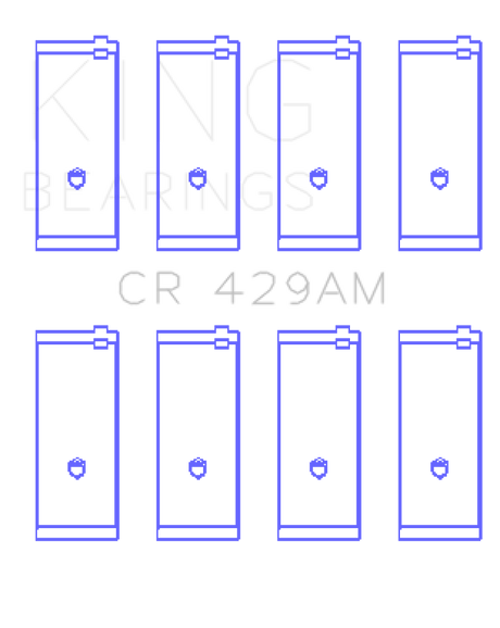 King Engine Bearings Toyota 2A/3A/4A (Size +0.25) Rod Bearing - Set of 4 Pairs