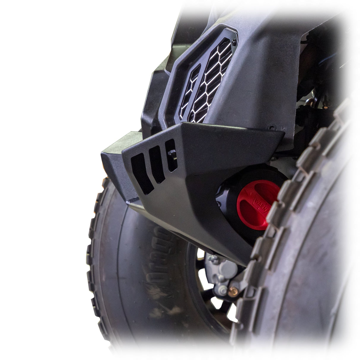 Black winch bumper for Can-Am X3 – reinforced mounting points