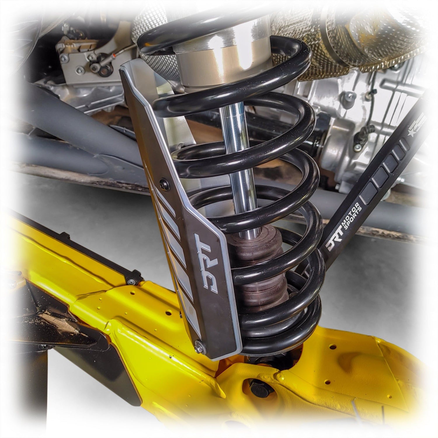 Can Am Maverick R / X3 Rear Aluminum Shock Guards | DRT Motorsports