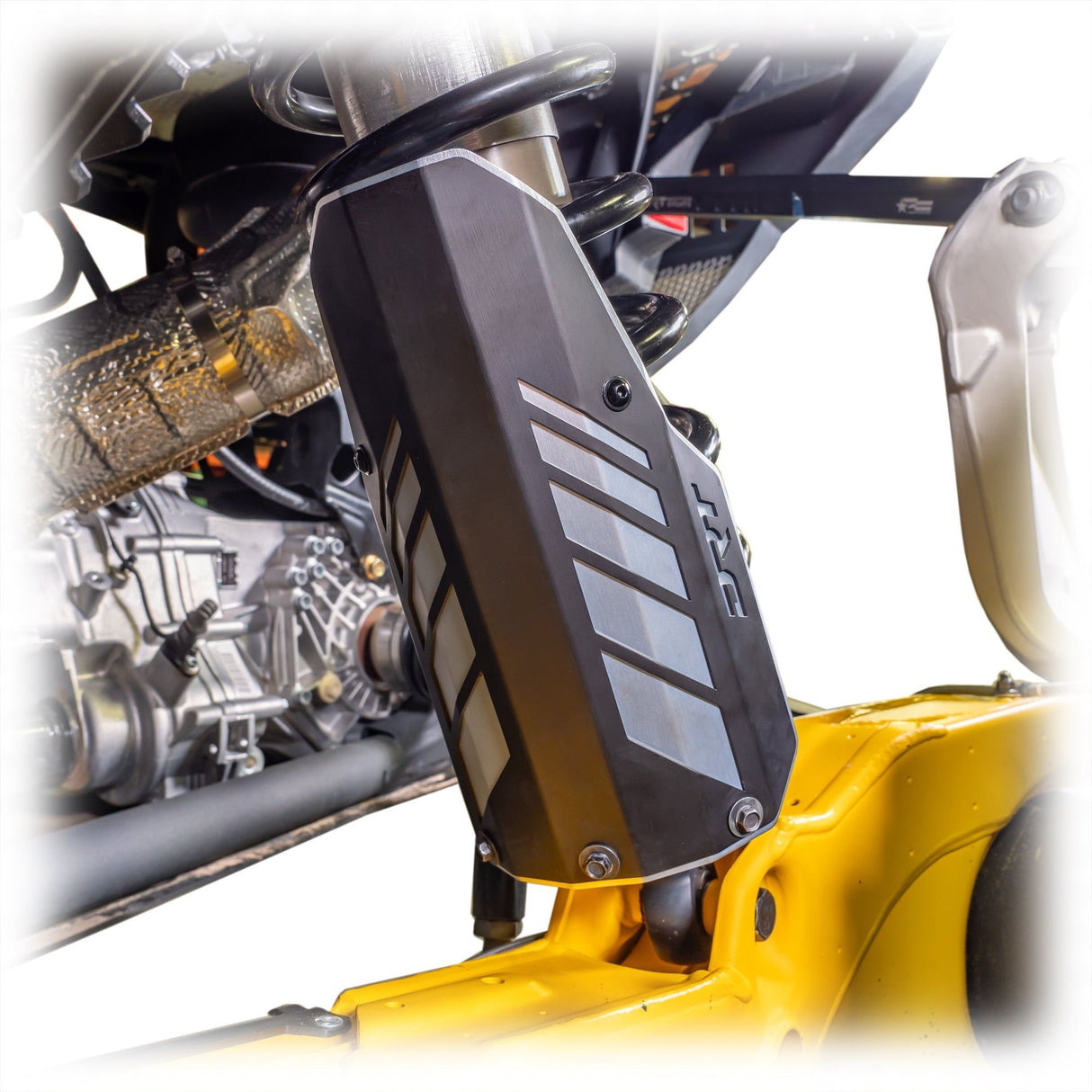 Can Am Maverick R / X3 Rear Aluminum Shock Guards | DRT Motorsports