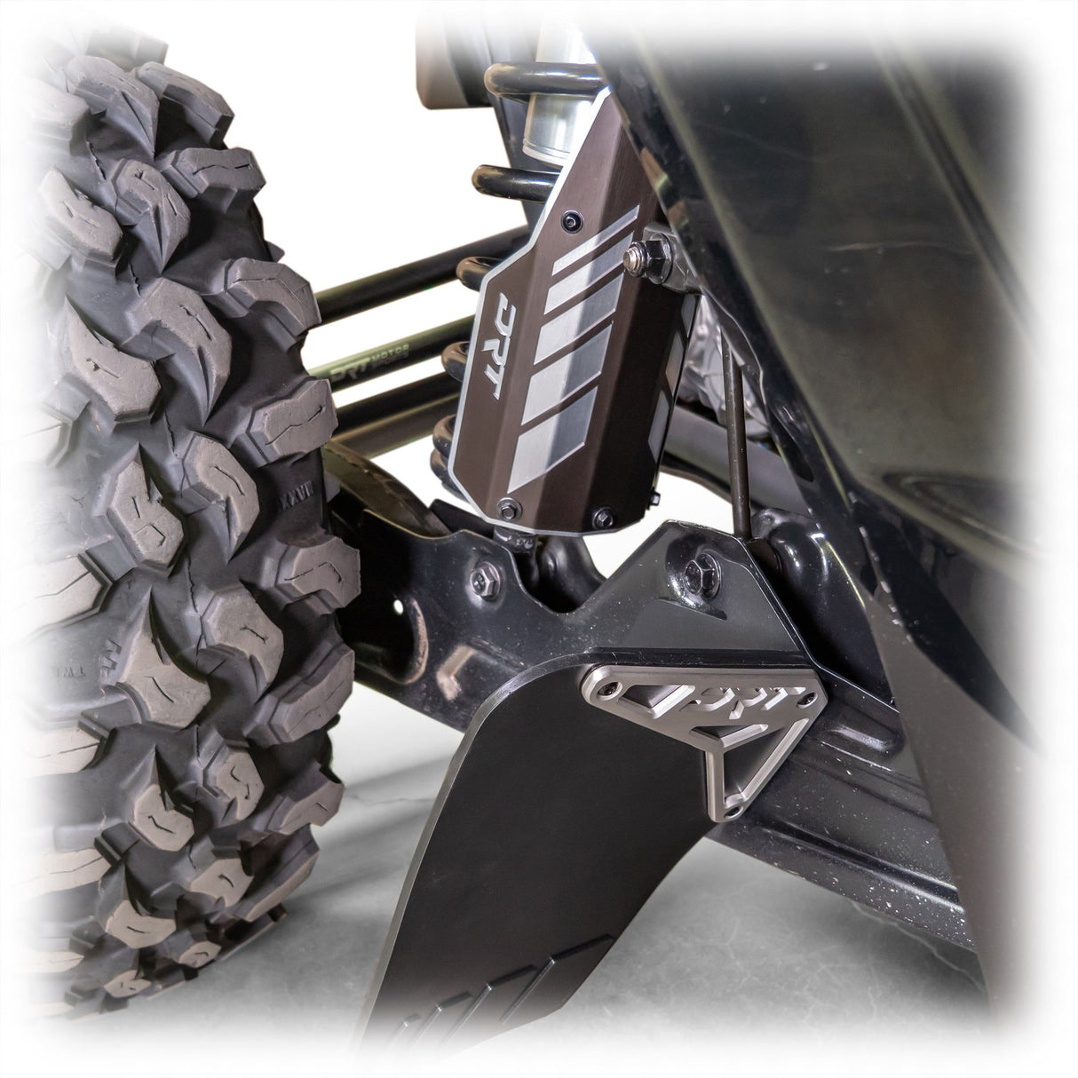 Can Am Maverick R / X3 Rear Aluminum Shock Guards | DRT Motorsports