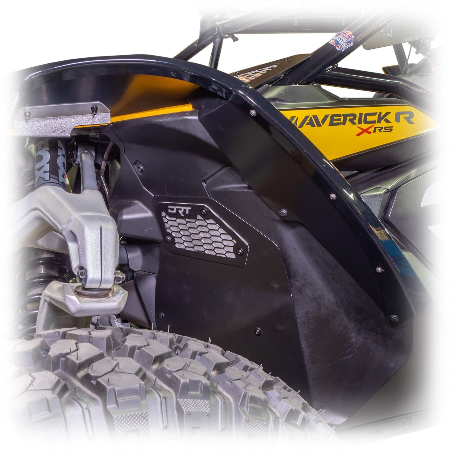 Can Am Maverick R Front Aluminum Rock Guard Kit | DRT Motorsports