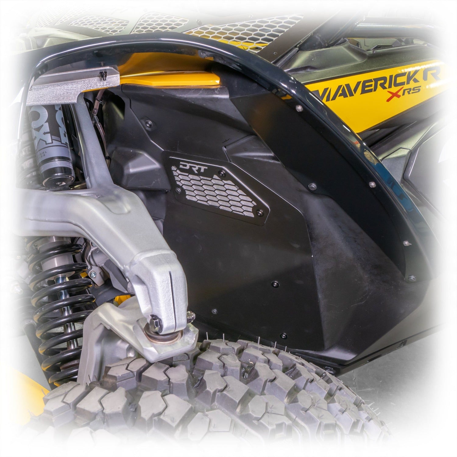Can Am Maverick R Front Aluminum Rock Guard Kit | DRT Motorsports