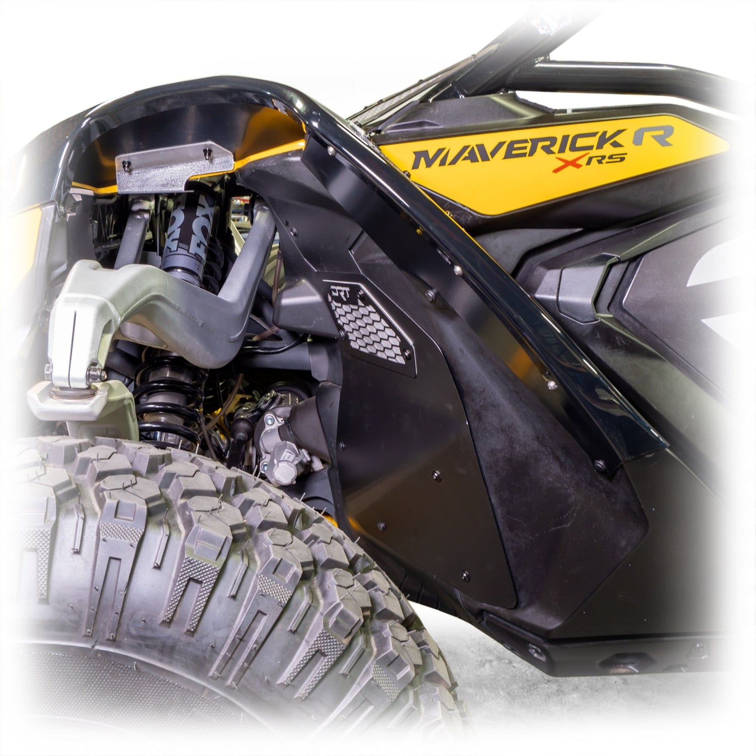 Can Am Maverick R Front Aluminum Rock Guard Kit | DRT Motorsports
