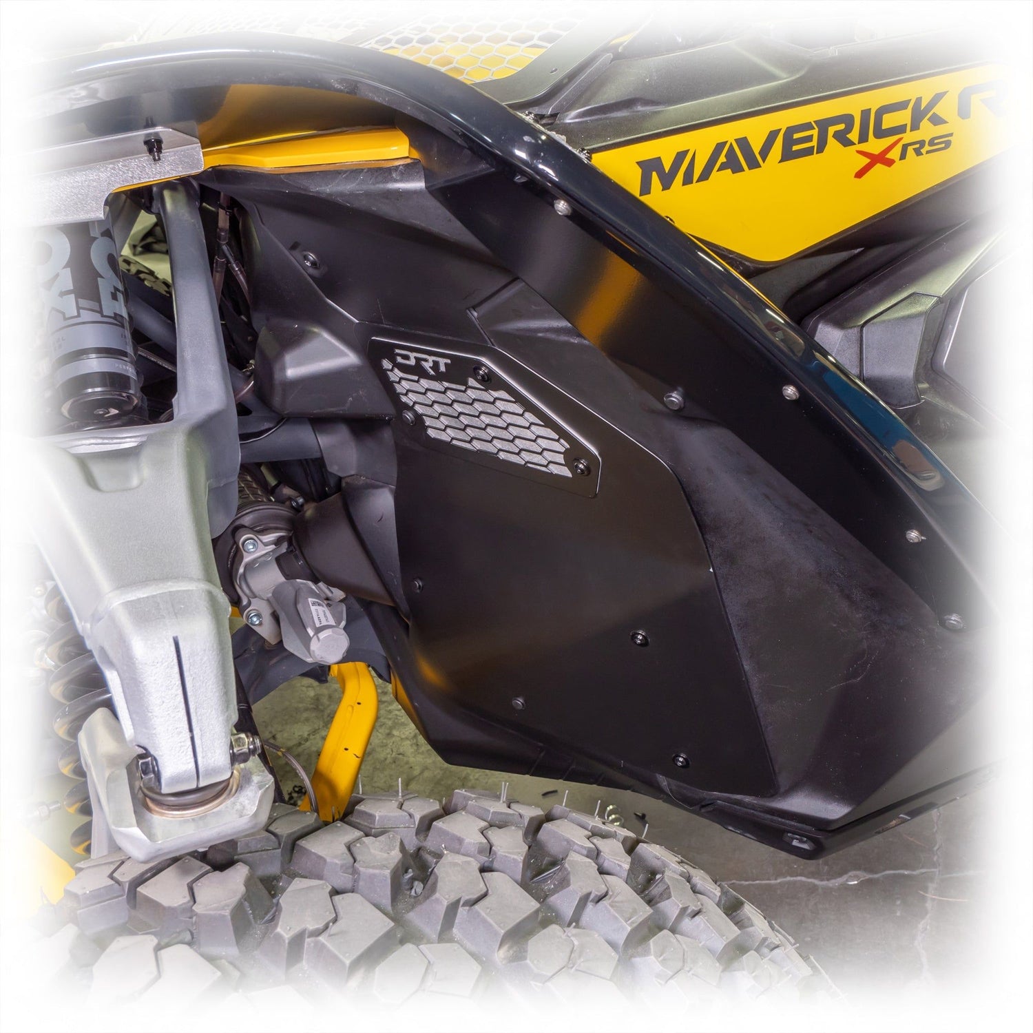 Can Am Maverick R Front Aluminum Rock Guard Kit | DRT Motorsports