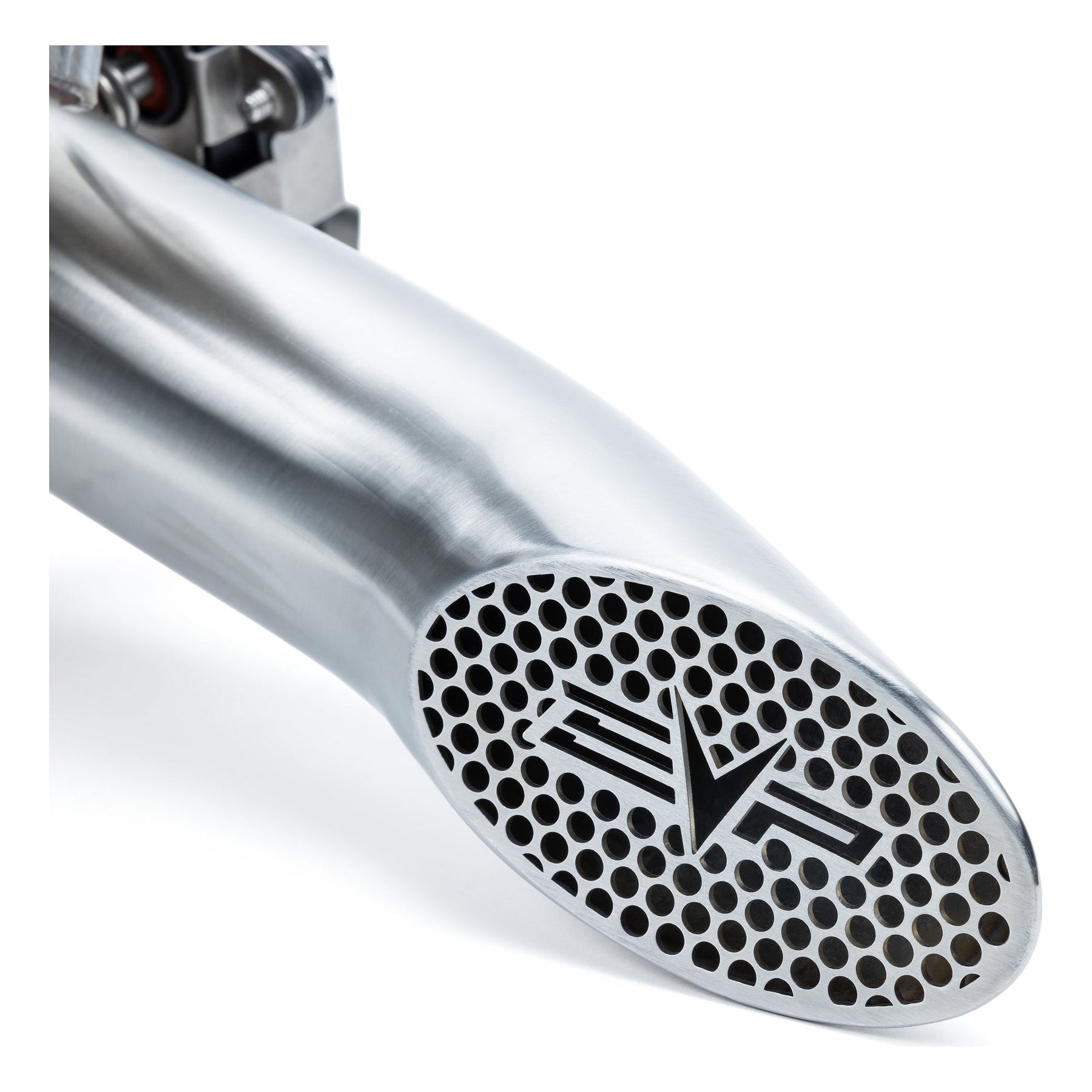 Can Am Maverick R Shocker Electric Side-Dump Down Pipe with Bullet Muffler | Evolution Powersports