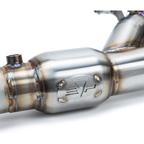 Can Am Maverick R Shocker Electric Side-Dump Down Pipe with Bullet Muffler | Evolution Powersports