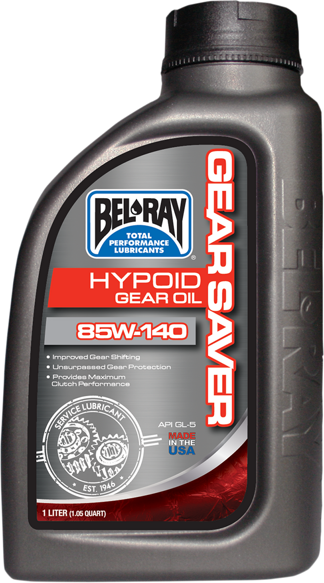 BEL-RAY Hypoid Gear Oil 85W-140 - 1 Liter for Motorcycles and ATVs (Part #99234-B1LW)