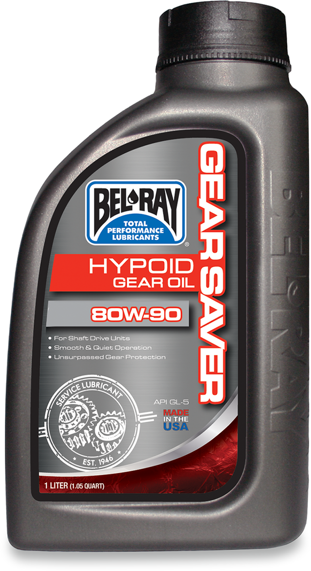 BEL-RAY Hypoid Gear Oil 80W-90 - 1L for Motorcycles and ATVs Model 99230-B1LW