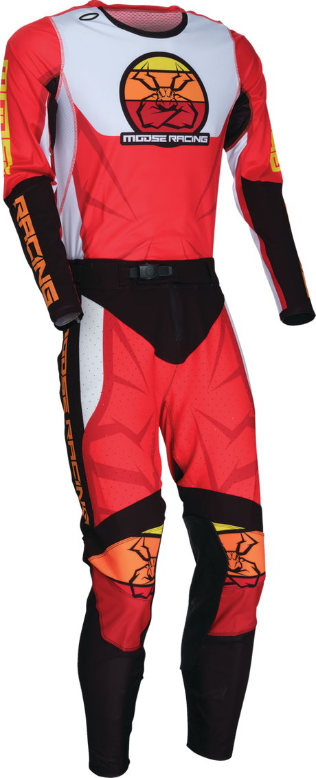 MOOSE OFFROAD Agroid Jersey - Red/Black/White - Large 2910-7913