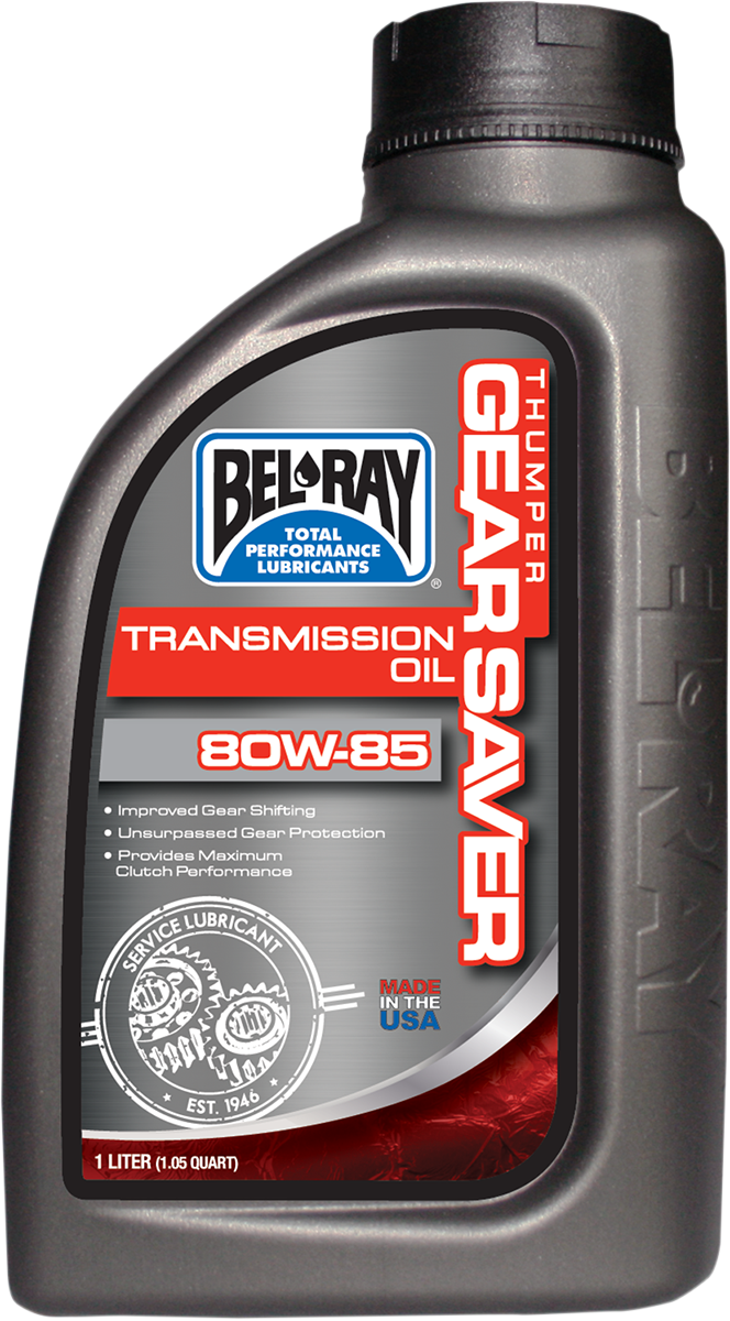 BEL-RAY Thumper 80W-85 Transmission Oil 1L - Model 99510-B1LW for Motorcycle Racing Transmissions