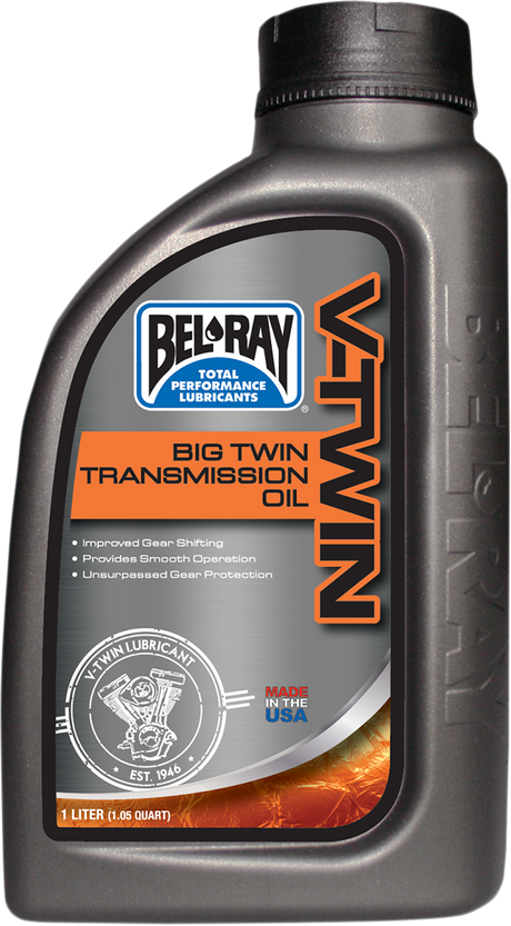 BEL-RAY Big Twin Transmission Oil 1L – Heavy-Duty Gear Oil for Harley-Davidson Big Twin Transmissions and Final Drives