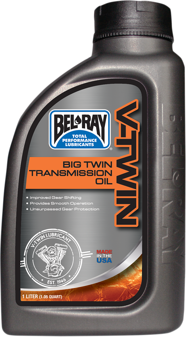 BEL-RAY Big Twin Transmission Oil 1L – Heavy-Duty Gear Oil for Harley-Davidson Big Twin Transmissions and Final Drives