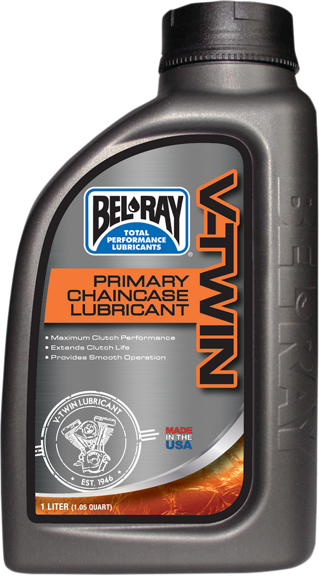 BEL-RAY Primary Chain Case Lube 1L with Part Number 96920-BT1 for Harley-Davidson Big Twin Motorcycles