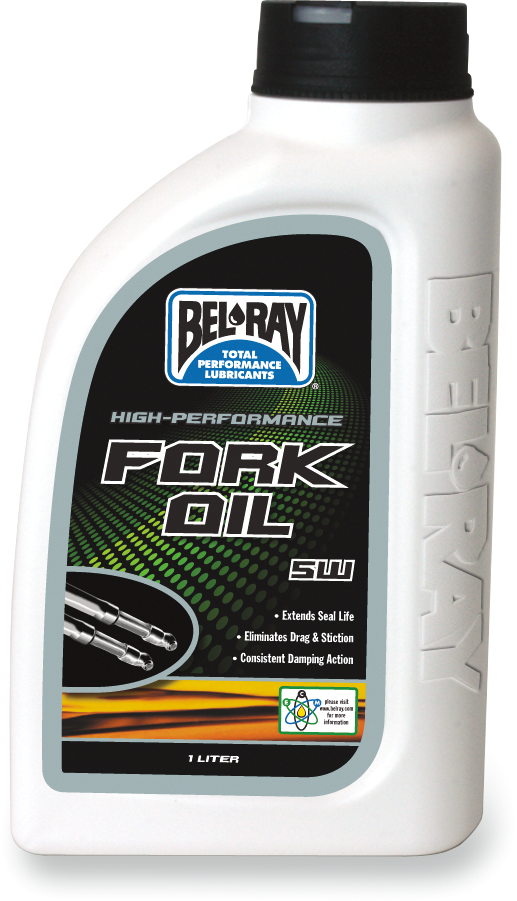 BEL-RAY High-Performance Fork Oil 5WT - 1 Quart for Motorcycle Front Forks (Part #99300-B1LW)