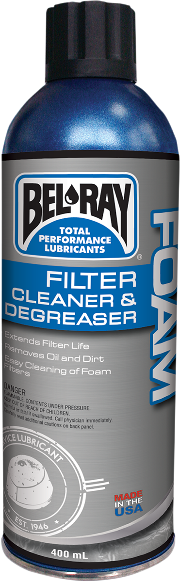 BEL-RAY Foam Filter Cleaner 13.5 oz Aerosol for Motorcycle and ATV Air Filters Part 99180-A400W